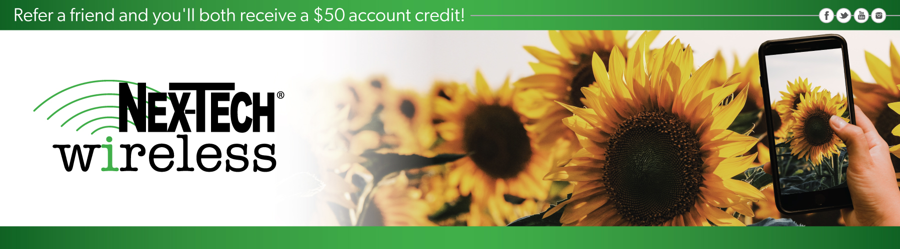 Refer a friend and you'll both receive a $50 account credit!