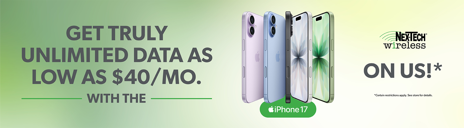 Get truly unlimited data as low as $40/mo.