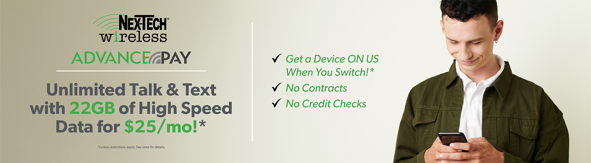 Unlimited Talk & Text with 22GB of High Speed Data for $25/month!