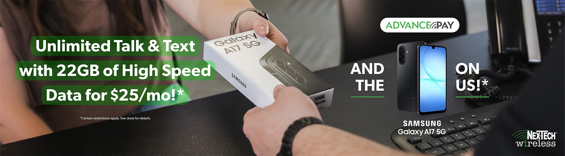 Unlimited Talk & Text with 22GB of High Speed Data for $25/month!